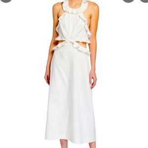 ZIMMERMANN lovestruck linen midi dress